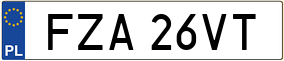 Trailer License Plate